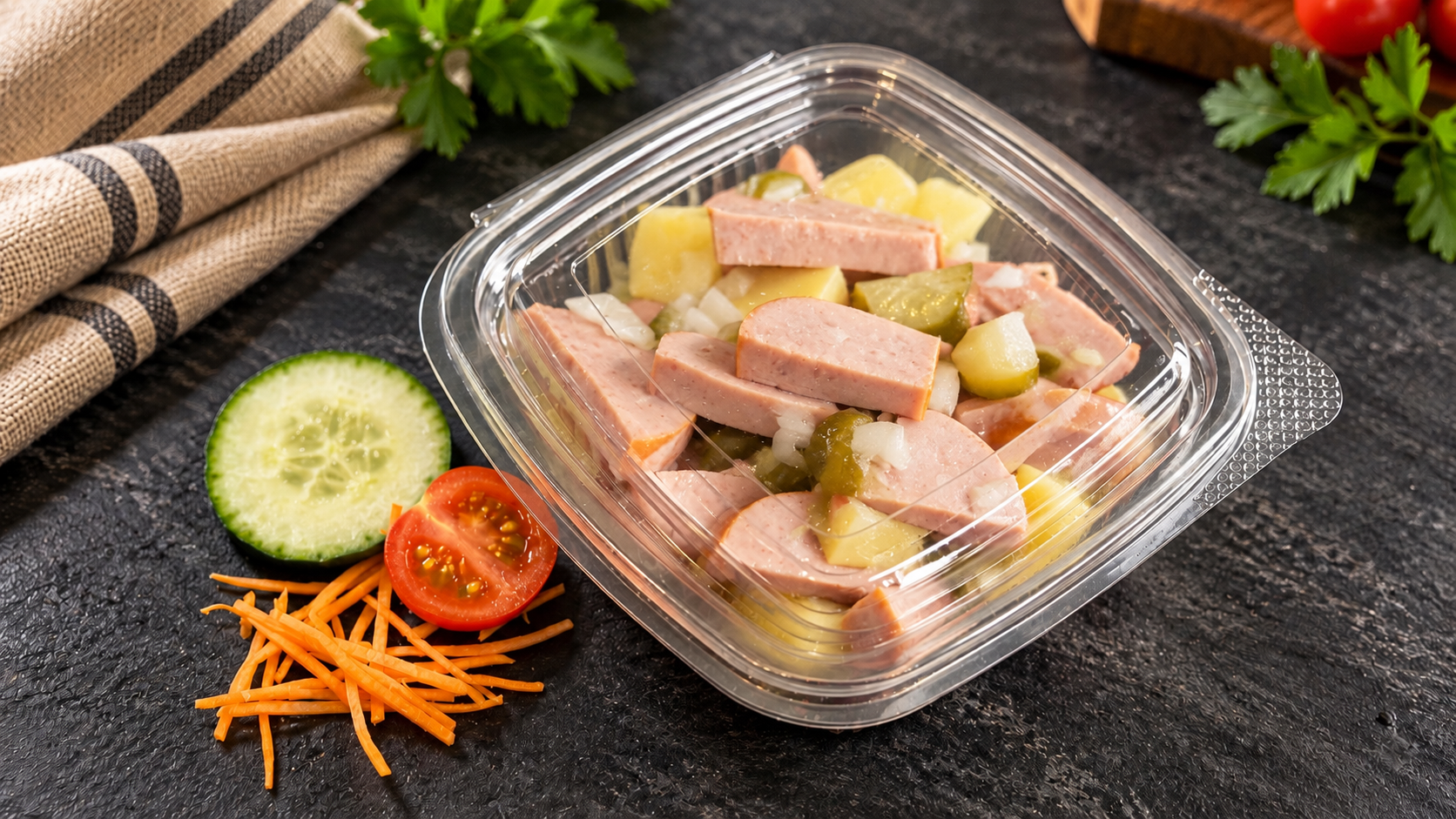 Wurst-Käse Salat