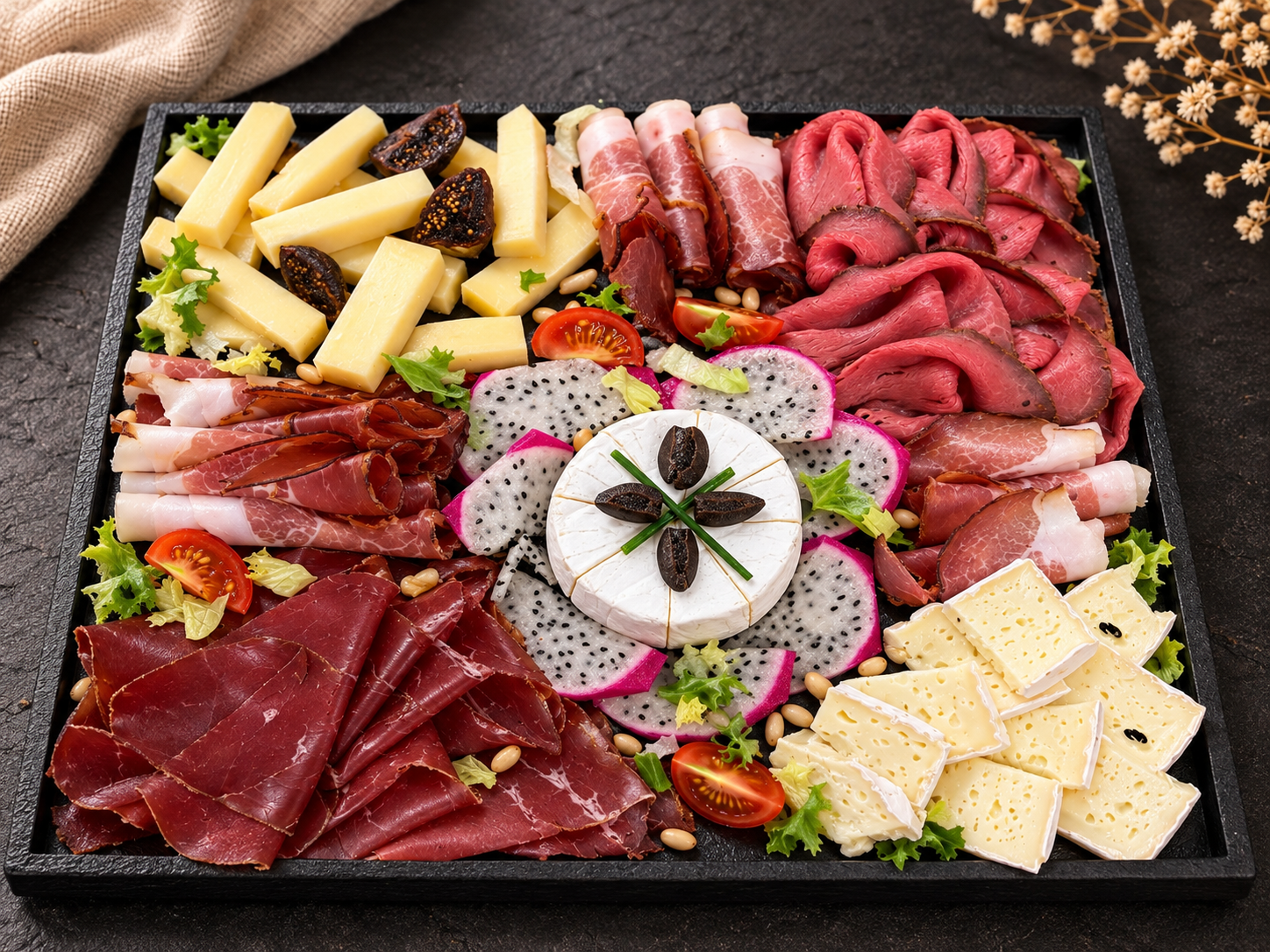 Fleisch-Käse-Platte