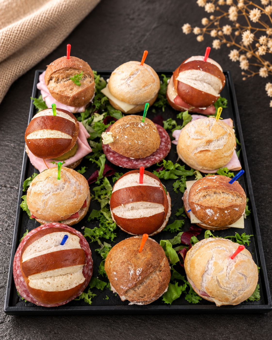 Mini-Sandwich (Mindestbestellmenge: 10 Stück)